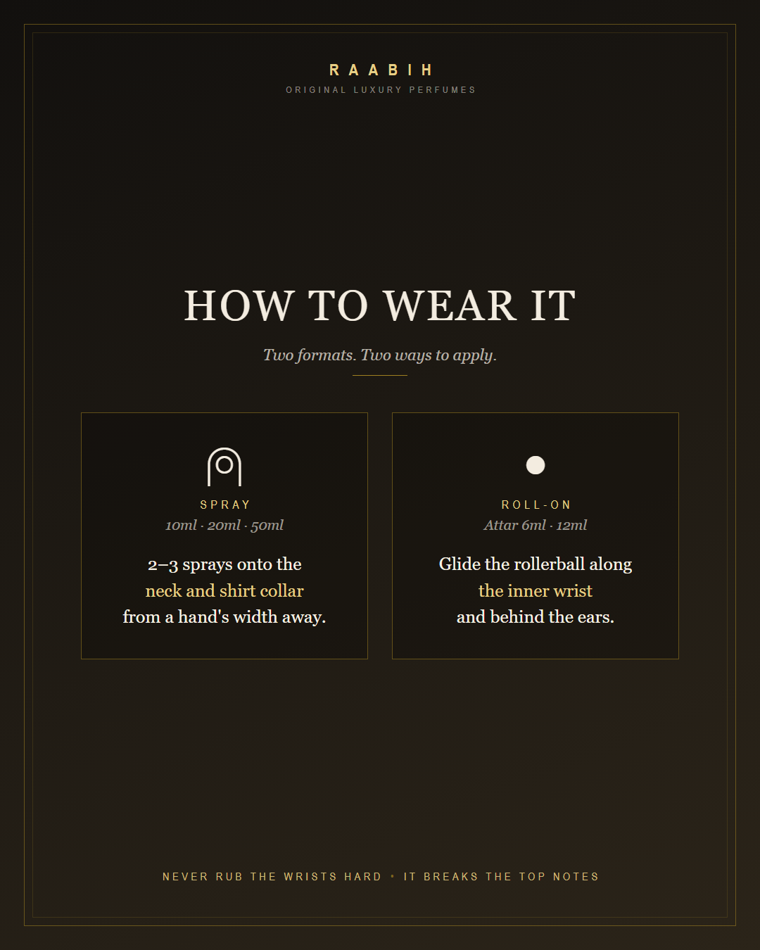 How to wear RAABIH