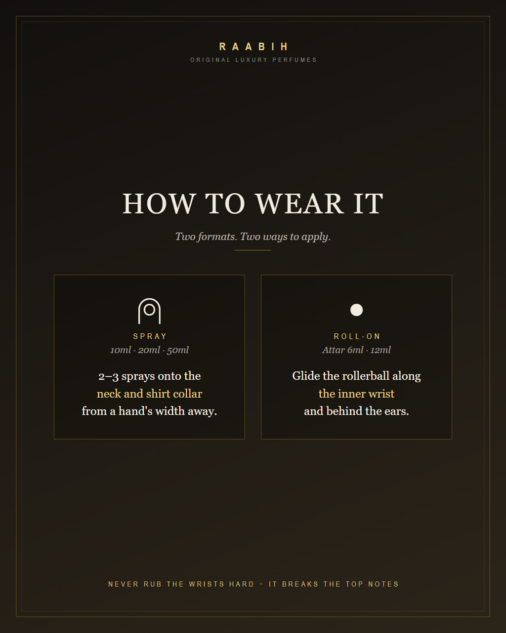 How to wear RAABIH